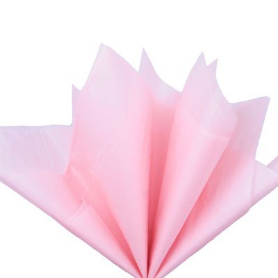 Бумага тишью, светло-розовая 51х66см (10 листов) - фото 4877