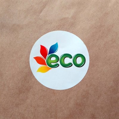 Наклейка круглая, цветная "Eco", 5см - фото 5559