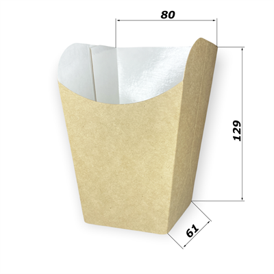 Упаковка для картофеля фри, снеков Snack cup L, 650мл - фото 5682