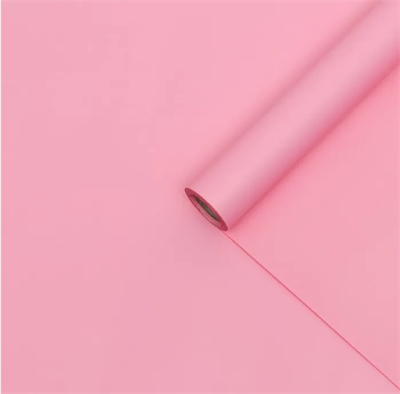 Корейская плёнка для цветов двухсторонняя 0,5х10м, Ярко-розовая, 50 мкм - фото 5731
