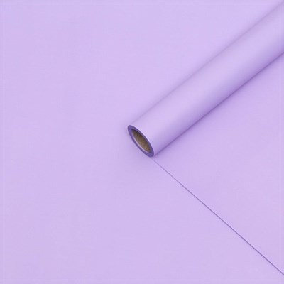 Корейская плёнка для цветов двухсторонняя 0,5х10м, Лавандовая, 50 мкм - фото 5770