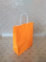 Крафт-пакет 250х110х320мм с кручеными ручками, оранжевый