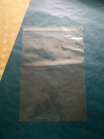 Прозрачный пакет с клеевой полосой, 23х30см
