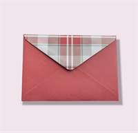 Подарочный бумажный конверт 114х162мм (С6) бордовый