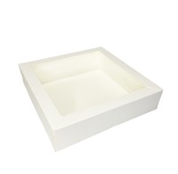 Крафт-коробка с окном TABOX 1500 PRO - 200х200х40 мм, Белая