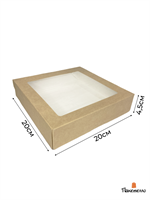 Крафт-коробка с окном SELFBOX 1500PRO - 200х200х45 мм 1704