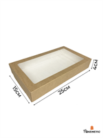 Крафт-коробка с окном TABOX1450PRO 250х150х40мм 1839