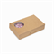 Крафт коробка для пончиков, 270х185х55мм, с окном - фото 5097
