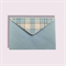 Подарочный бумажный конверт 114х162мм (С6) светло-голубой - фото 5604