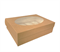 Крафт-коробка для 12 капкейков, 330х250х100мм, с окном - фото 5661