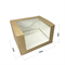 Крафт коробка с окном Solo show box, 130х110х80мм - фото 5812